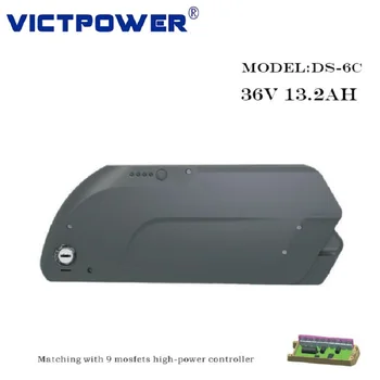 

10S6P 13.2Ah 36V Lithium ion Battery Pack with case for electric bicycle DS-6C 5pcs/lot