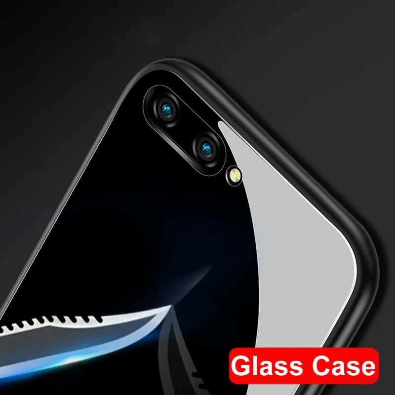 YEFEIFAN Huawei Honor 10 Case Luxury Anti-Scratch Honor10 Tempered Glass Back Cover For |