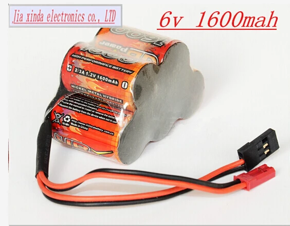 6V 2600mAh reciever battery pack For Radio Control Car 5x1 
