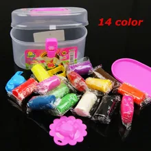 Цветная масса для лепки/Волшебная Кукуруза/пластилин, глупой шпатлевка для детей, детские игрушки, 14 цветов/шт