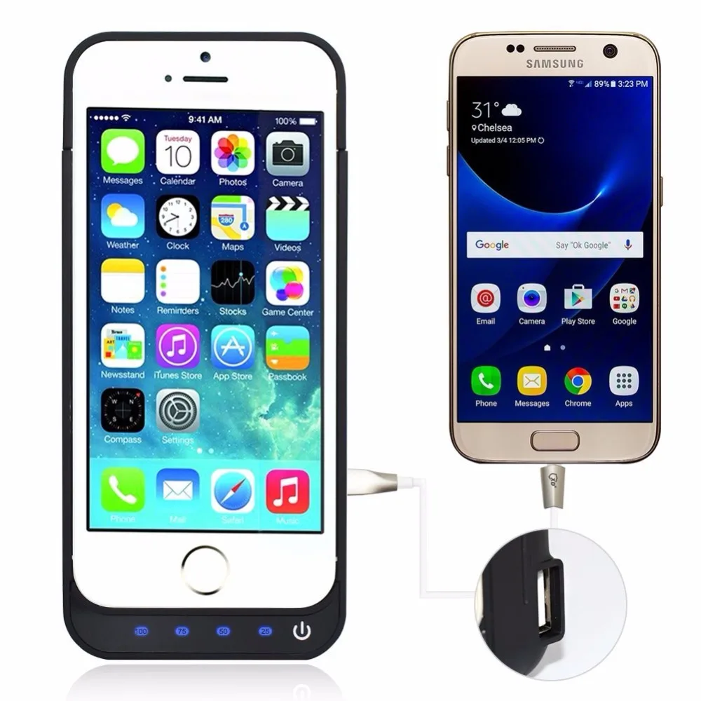 battery charger case for iphone 5 se case