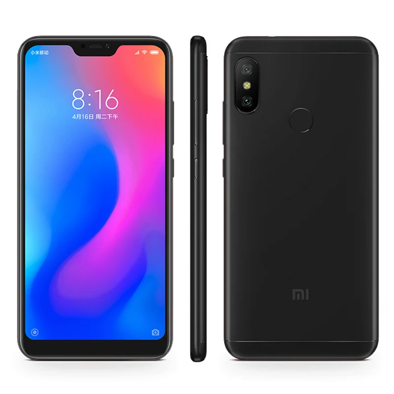 Глобальной прошивки телефон Xiaomi Redmi 6 Pro 6Pro 4 Гб Оперативная память 32 ГБ Встроенная