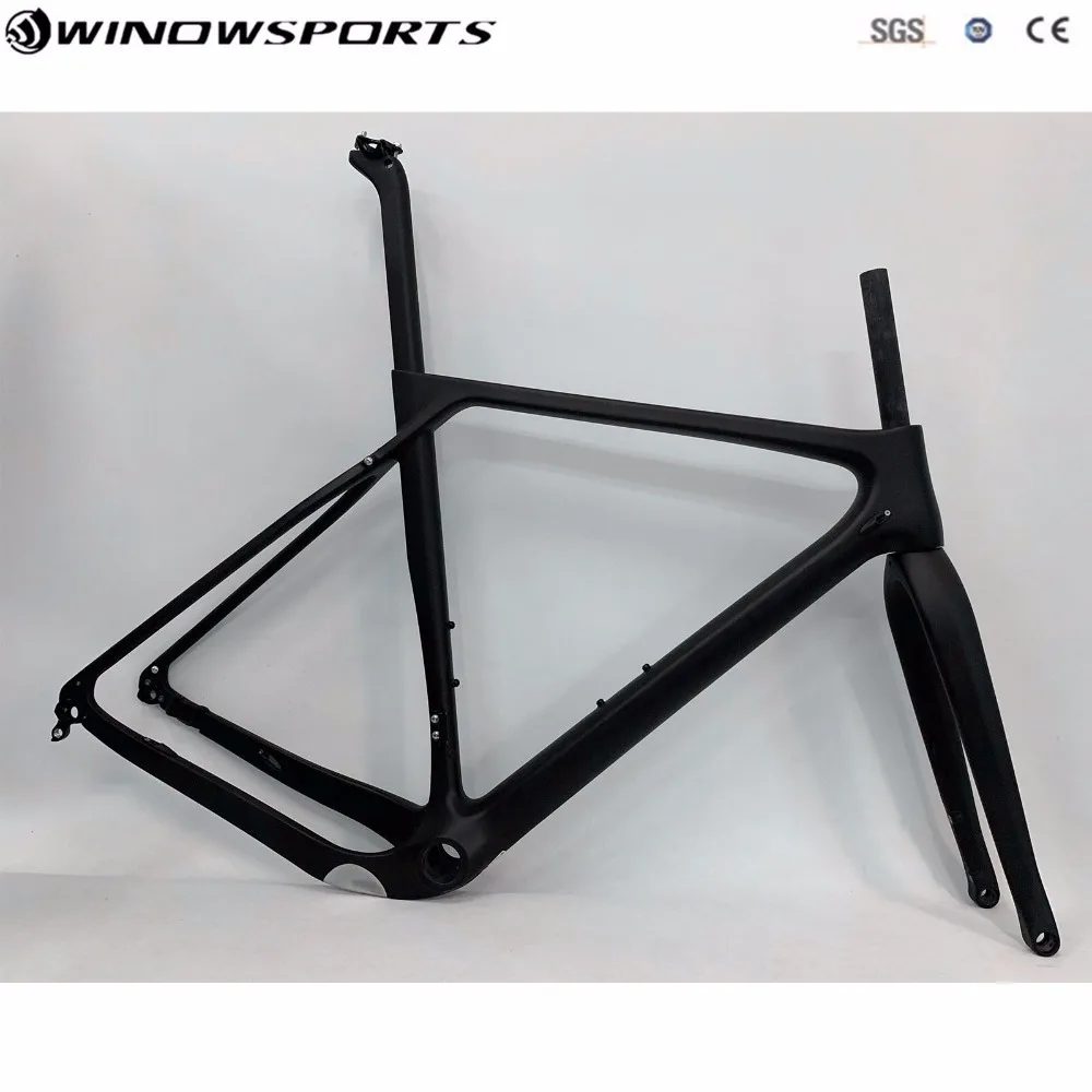 

Carbon Gravel bike Carbon Road/MTB Bike Full Carbon Bicycle Frame Cyclocross Disc Frame With Thru Axle 142*12 gravel bike frame