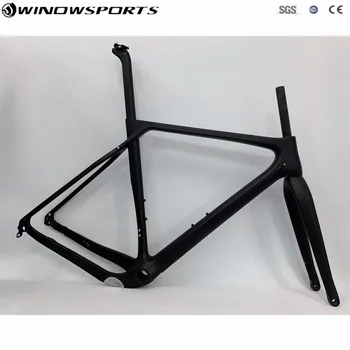 

Carbon Gravel bike Carbon Road/MTB Bike Full Carbon Bicycle Frame Cyclocross Disc Frame With Thru Axle 142*12 gravel bike frame
