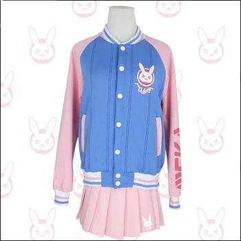 

OW DVA casual baseball jacket Cosplay Costume Halloween costume