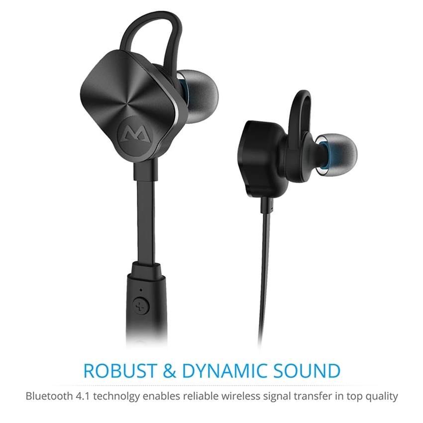 Original Mpow Coach Bluetooth 4.1 Headphones Wireless Earbuds Stereo Music Sport Earphone Sweatproof Earbuds With Microphone 