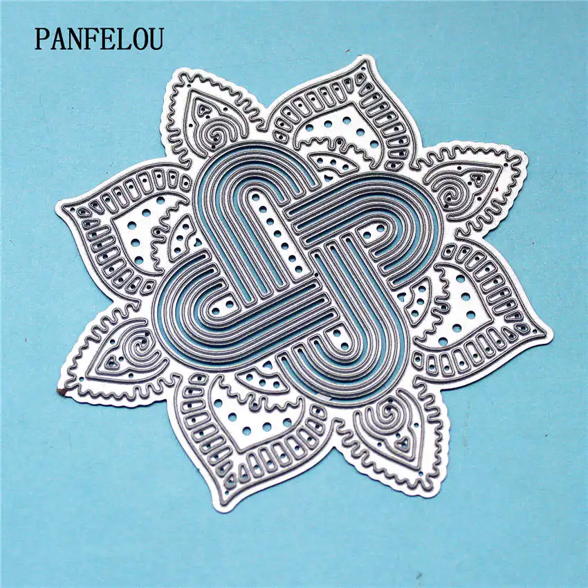 

PANFELOU Metal craft Knots buckler panel paper die cutting dies for Scrapbooking/DIY Christmas wedding Halloween cards