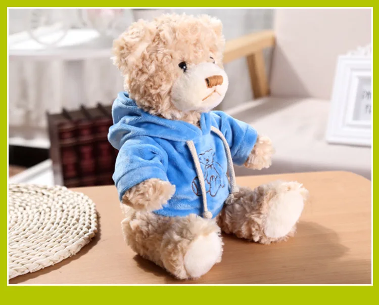 25 см милый плюшевый медведь плюшевые игрушки мягкие мультфильм животных Медведь, одетый Куклы Детские спальные игрушки Дети Штаны для