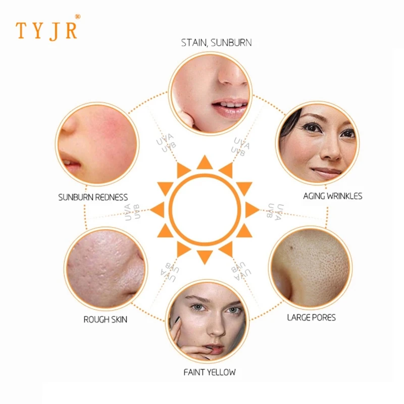 Новые лица/тела солнцезащитный крем отбеливающий солнца солнцезащитный крем кожи защитный крем Anti-Aging масло-управления увлажняющая SPF 50 +