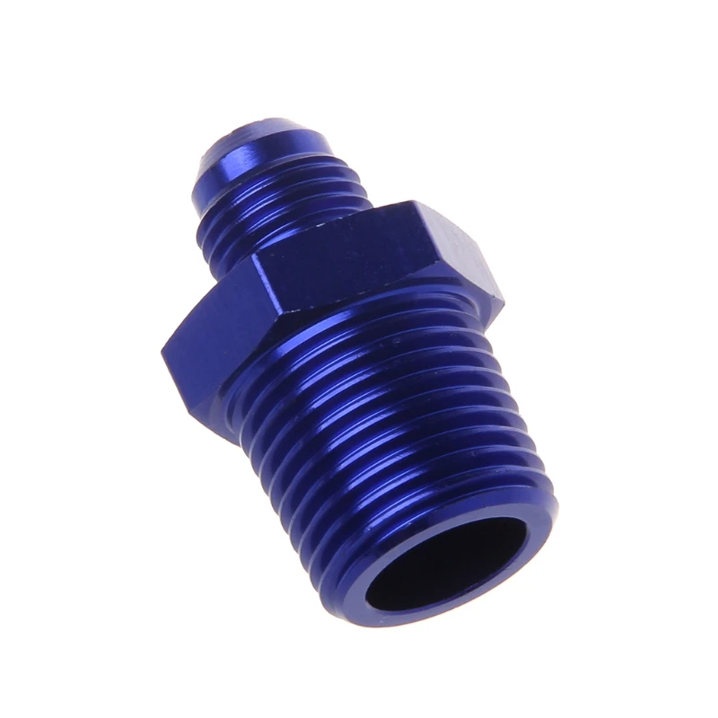 Car-Styling Blue Various AN6 AN8 NPT Straight Fuel Oil Air System Hose End Fitting Adapter Automobiles Replacement Parts