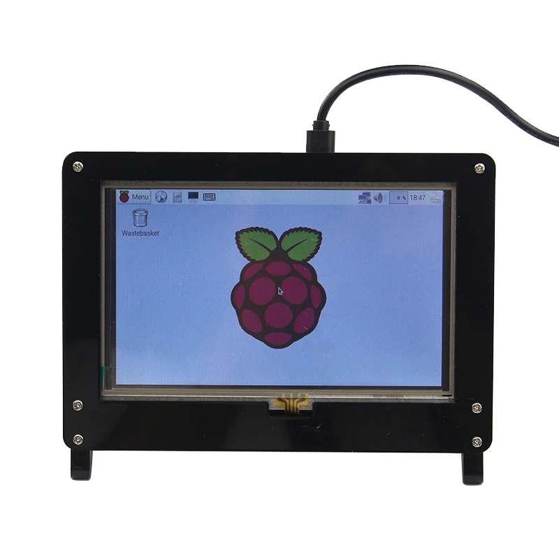 5 дюймов Экран Raspberry Pi 3 800*480 Сенсорный экран HDMI Интерфейс ЖК-дисплей Дисплей+ акриловый чехол для Raspberry Pi 3 Model B Plus