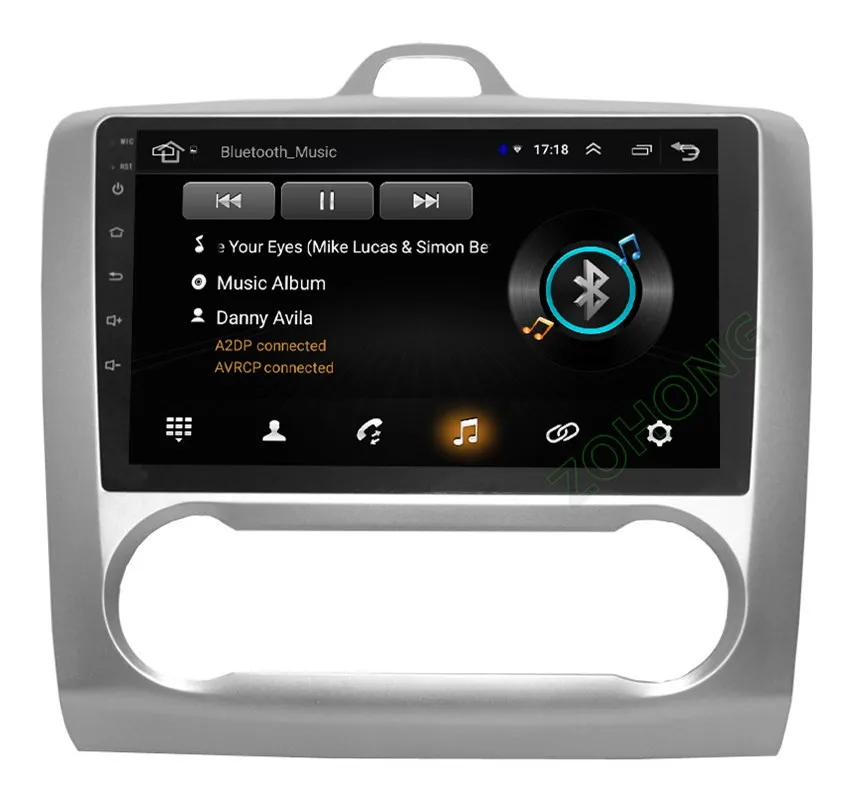 Cheap 2.5D Android 9.0 car dvd Multimedia player GPS for for Ford Focus 2 2004 2005 2006 2007 2008 2009 2010 2011 navigation Radio BT 21