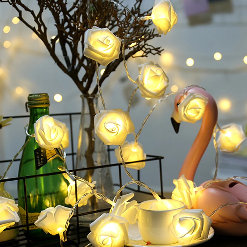 

Anpro 20 Led String Lights 2M 3AA Battery Powered Copper Wire String Lights Outdoor Fairy Light for Xmas Garland Party Wedding