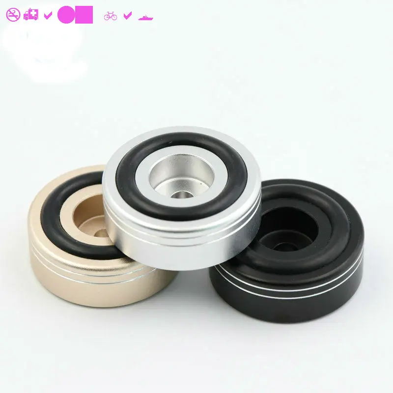 

Free ship 4pcs 30 *12C mm Aluminum Machine Feet Scrub Foot Amplifier Speaker Feet Spikes PC Machine Pads Style