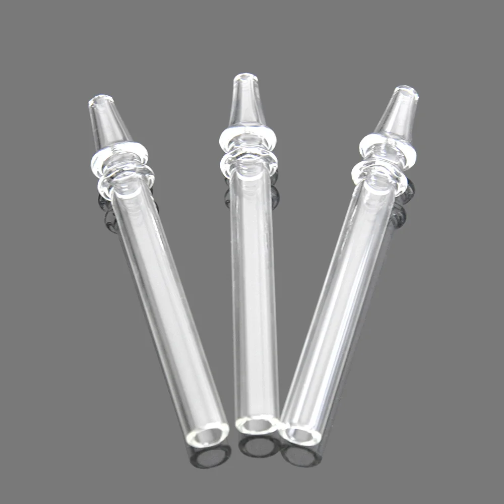 HORNET Preminum стекло воск масло Bubbler 121 мм кончик рта мед соломы кварц наконечник