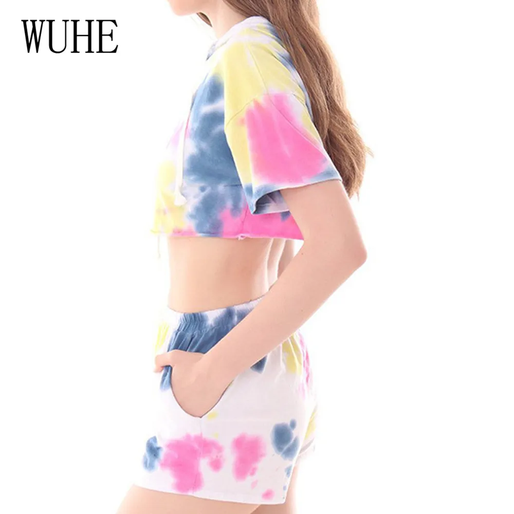 WUHE Two Pieces Sets Vintage Jumpsuits Elegant Short Sleeve Hooded Top and Pockets Pants Summwe Women Casual Go Out Playsuits WUHE Two Pieces Sets Vintage Jumpsuits Elegant Short Sleeve Hooded Top and Pockets Pants Summwe Women Casual Go Out Playsuits