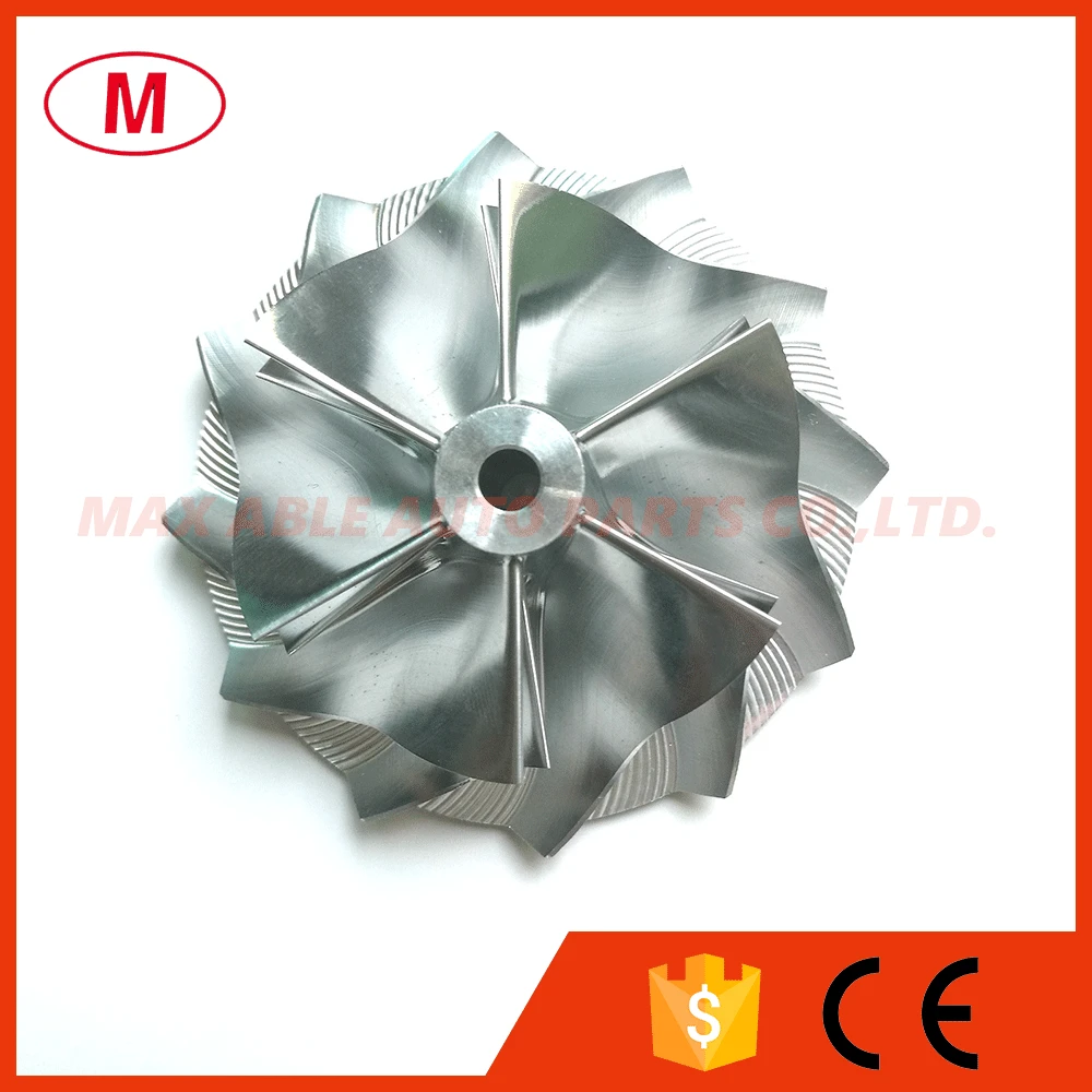 

TD04 High Performance Turbocharger DirectioAluminum 2618/Milling/Turbo Billet compressor wheel 49.00/64.89mm 6+6 blades Reverse