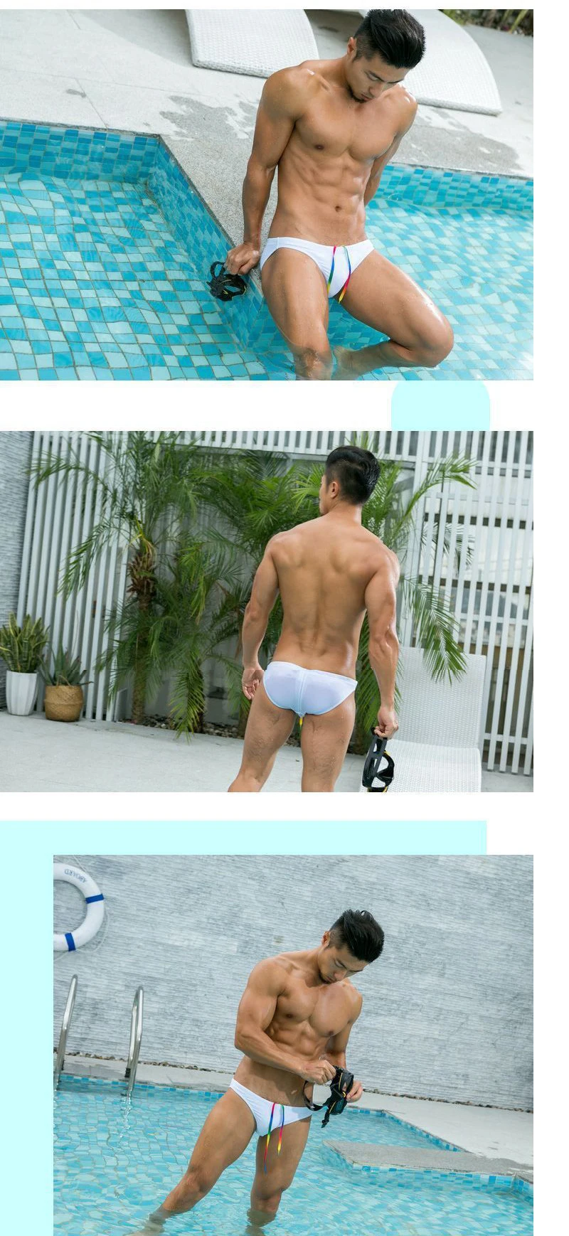 New Sexy Briefs Men Swimwear Swimsuit men Swimming Trunks Mens low waist bikinis Beachwear High Quality Shorts bathing suit