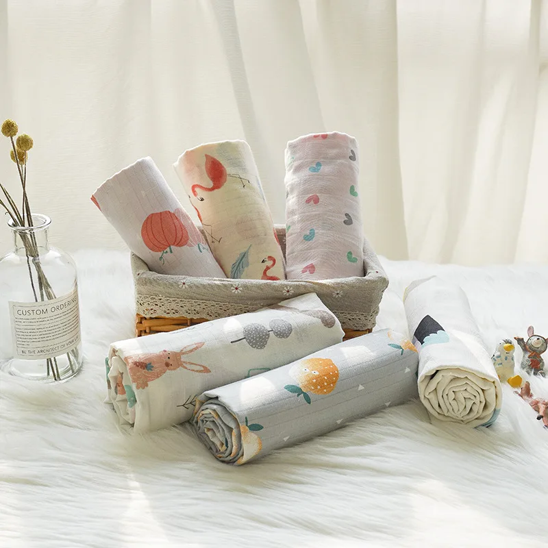 

Baby Blanket For Newborns Cotton Soft Bath Towel For Kids Muslin Swaddle Wrap Breathable Breastfeeding Cover Photography Props