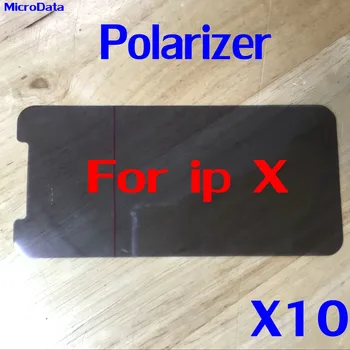MicroData 10pcslot original  LCD Polarizer Film For iPhone X Polarization light polarizer Film for Apple X repair lcd user