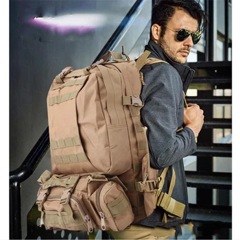 

Big Capacity Detachable Military Outdoor Army Tactical Backpack Trekking Sport Travel Rucksack Camping Hiking Trekking Camouflag