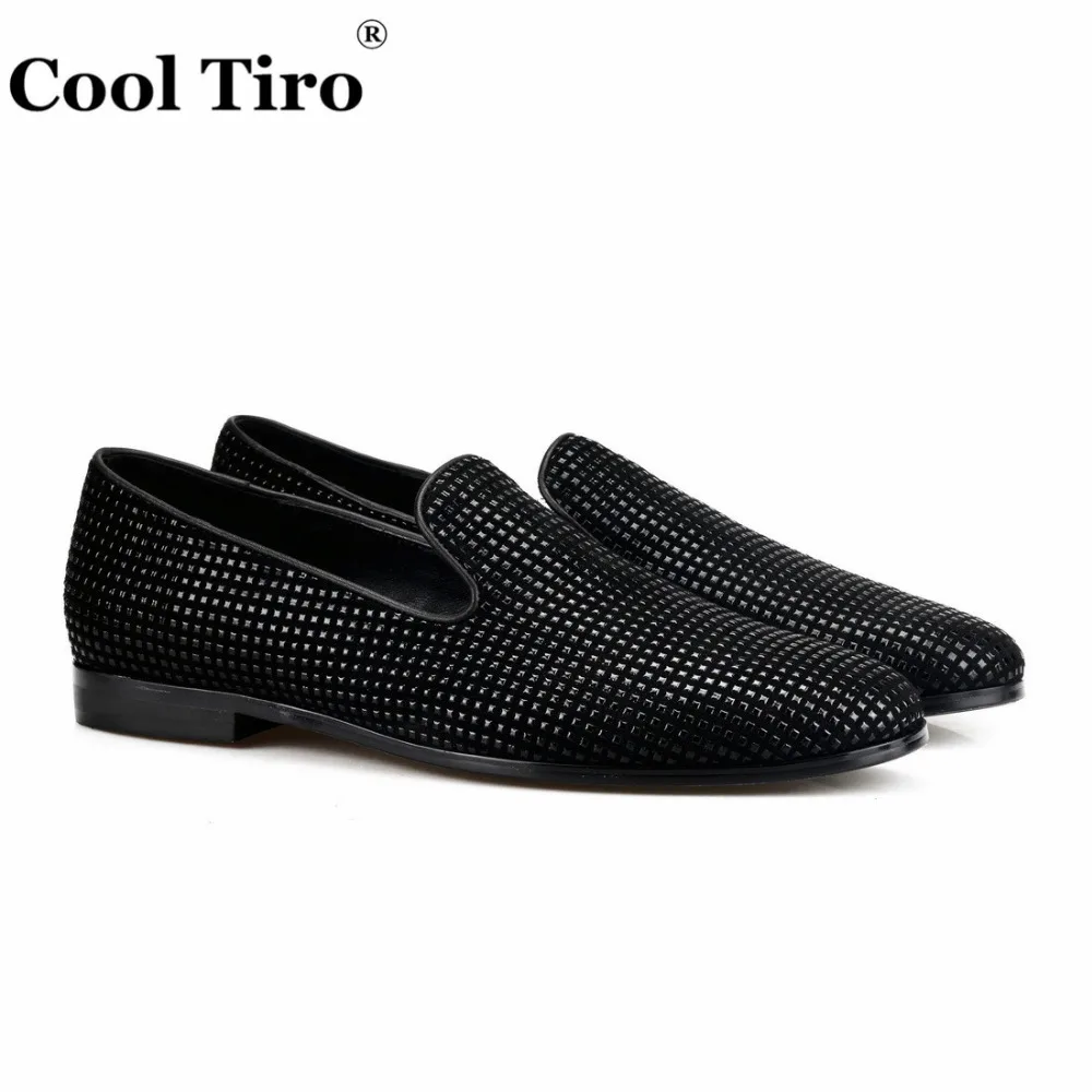 Epoxy Rhinestone black Men Loafers  (2)