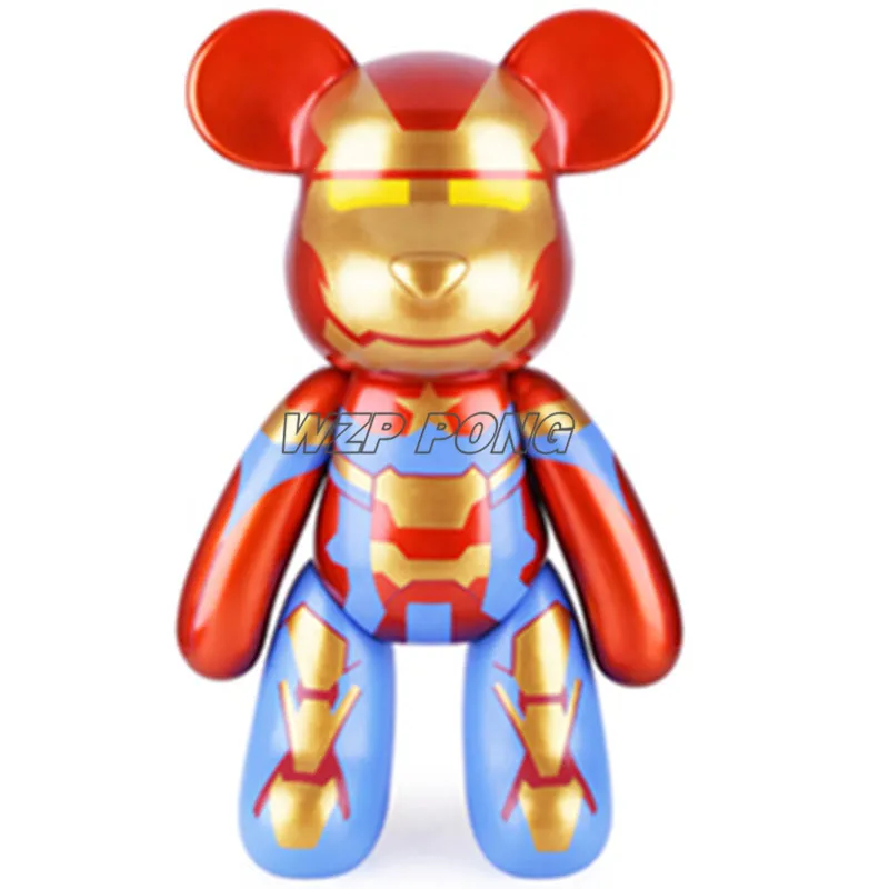 

25CM Bearbrick Be@rbrick Model Toy PVC Iron Man Bearbrick Movable joint Action Figure Toys Collection Birthday Gift