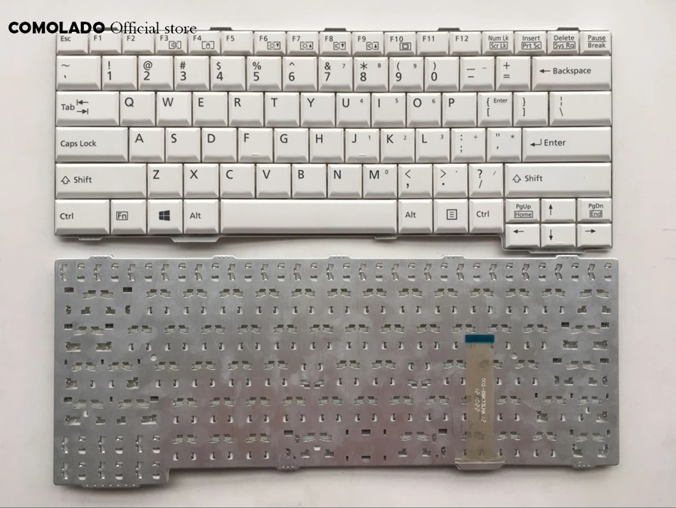 US English keyboard for fujistu A561D A561C E741 A552 SH560 SH761 T901 S761 S762 White Laptop keyboard US Layout