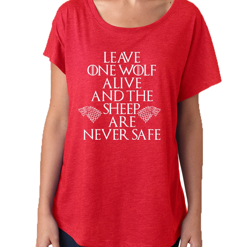 Women's Dolman Leave One Wolf Alive Sheep Are Never Safe (5)