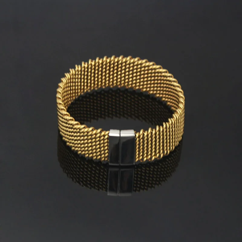 Растягивающийся плетеный браслет на руку, манжета для женщин, панк-рок, золотой цвет, браслет, ювелирное изделие, античное серебро, шоколадный цвет, A10054