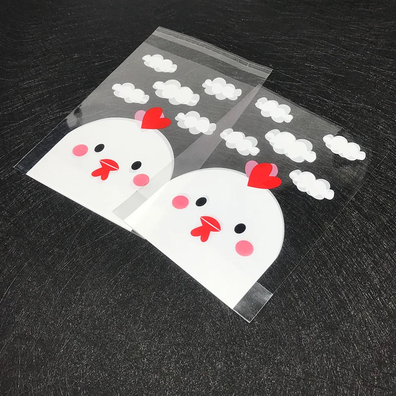 

100pcs/lot Clear plastic bag Cute chick 14x20cm packaging bags Gift bag Free shipping