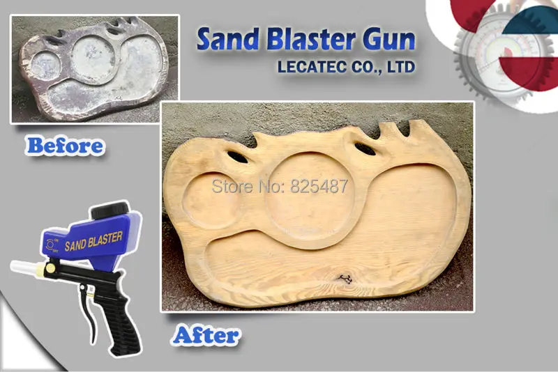 LEMATEC AS118 Пескоструйный пистолет воздушный Пескоструйный Пистолет наборы с песком консервированные насадки наконечники ручной Пескоструйный пистолет