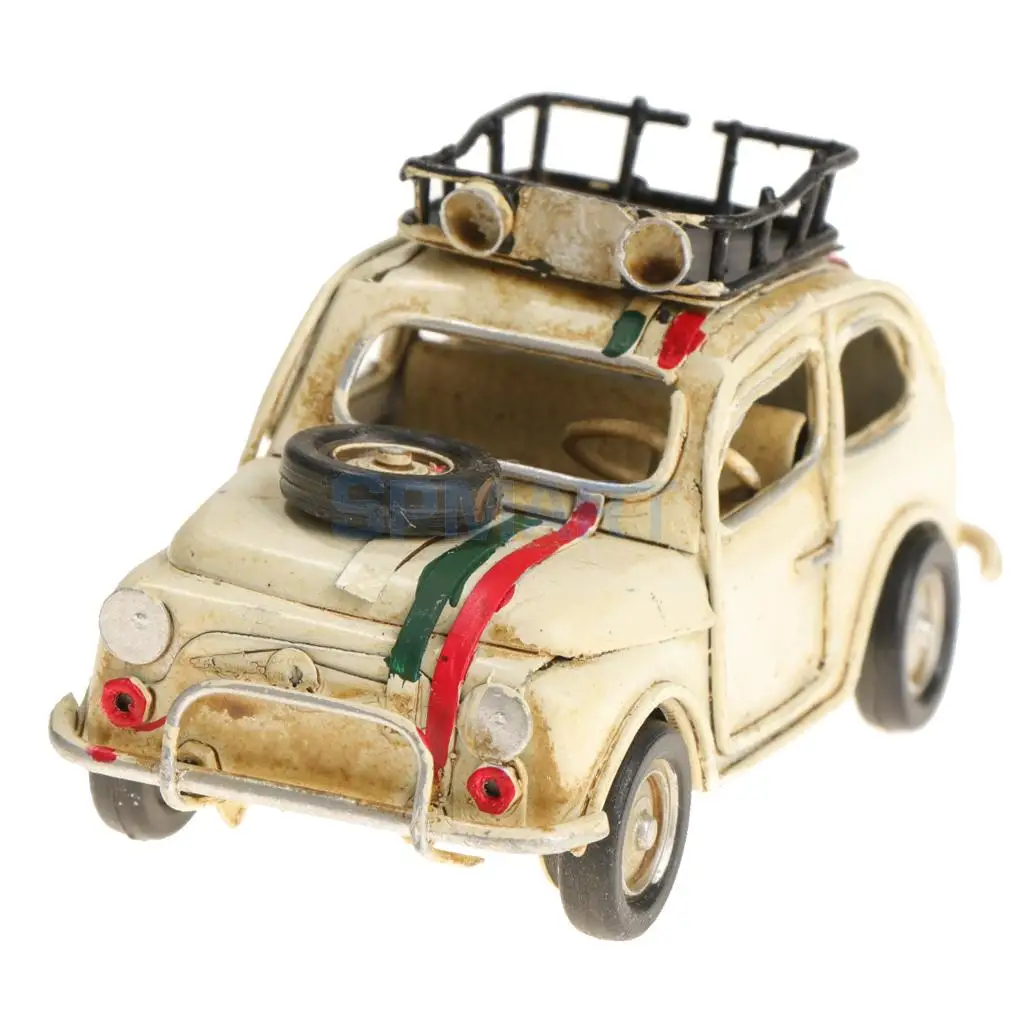 Vintage Car Model Handmade Mini Classic Car Home Desk Decor Kids Gift Toy