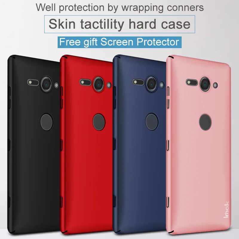

sFor Sony Xperia XZ2 Compact Case IMAK Jazz Slim Hard Plastic PC Cover Case For Sony Xperia XZ2 Compact Gift Screen Protector