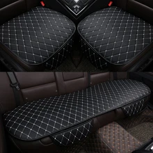 Universale In Pelle Per Auto Copertura di Sede Cuscino Anteriore Posteriore Sedile Posteriore Della Copertura di Sede Auto Sedia Sedile Protezione Zerbino Pad Accessori Per Interni