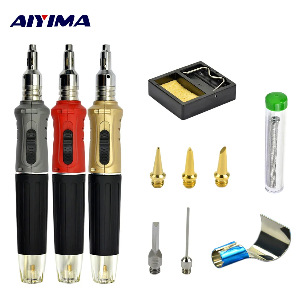 AIYIMA 10 in 1 Butane Gas Soldering Cordless Welding Torch Kit Tool Kit