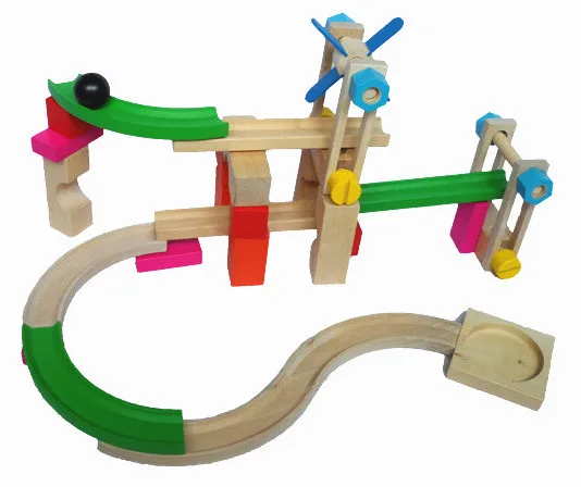 wooden roller coaster toy