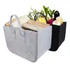 Large Firewood Basket,Storage Felt Shopping Basket Cloths Bag,Laundry Hamper Baskets with Handle for Carry Wood,Toys,Go Shopping 1