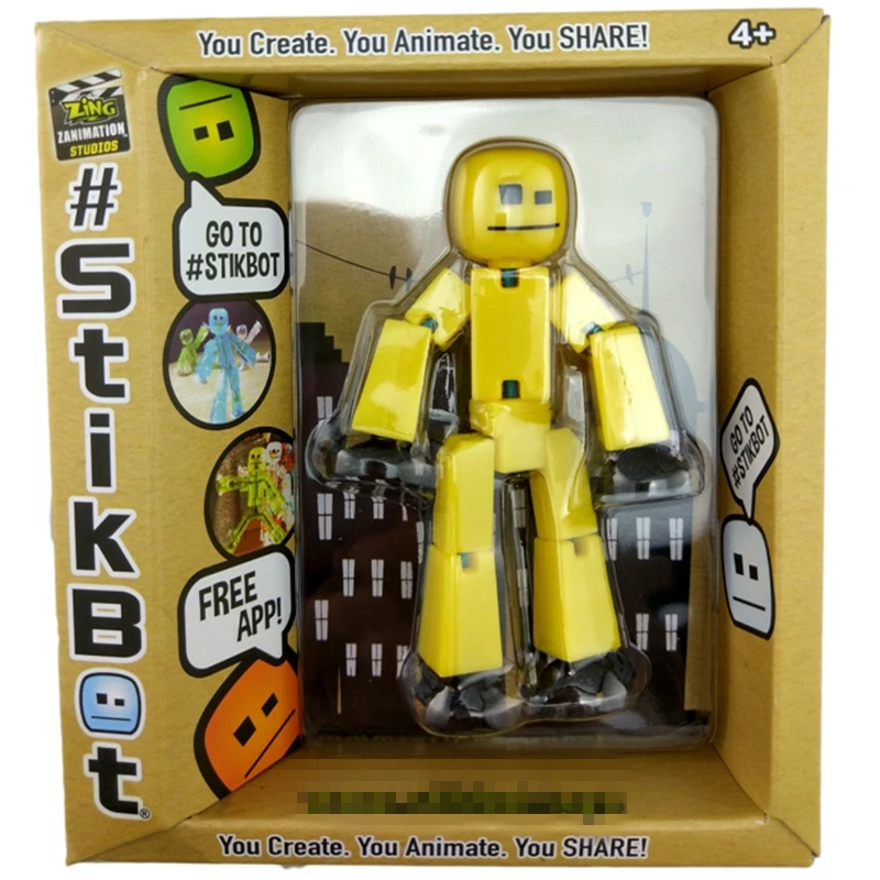 DIY StikBot Dolla присоска оружие фигурка ролевая игра липкий робот кукла Creat аксессуар