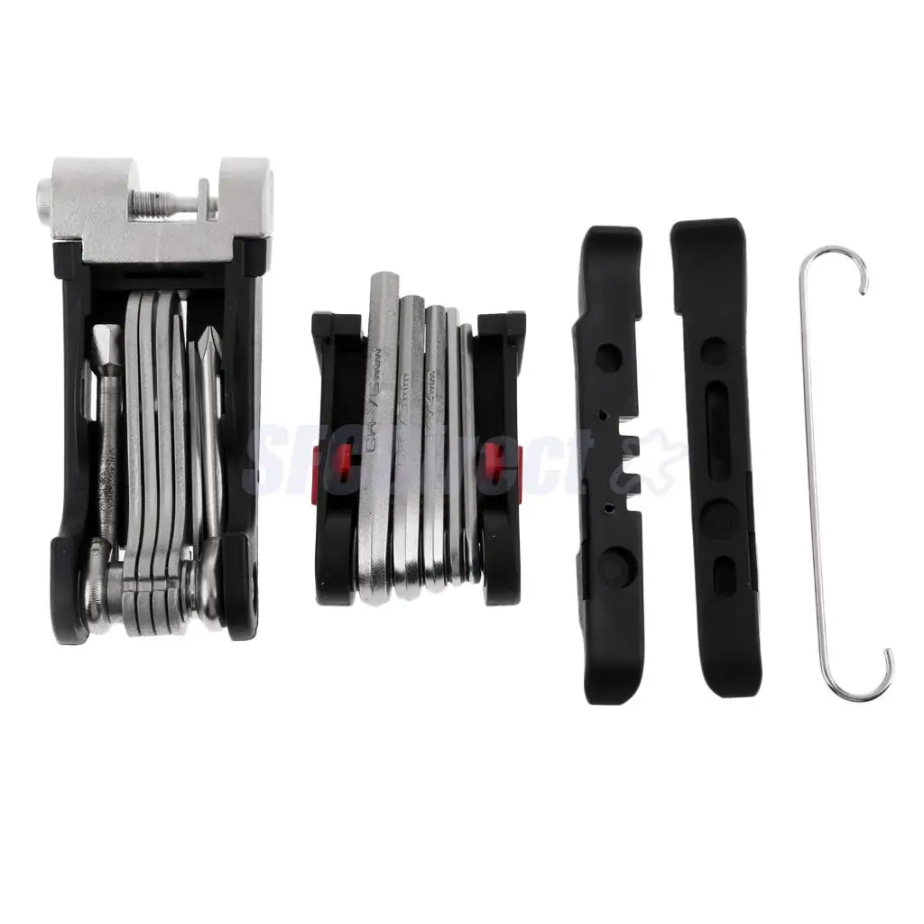 

14 in 1 Bicycle Tools Sets Mountain Bike Bicycle Multi Repair Tool Kit Hex Spoke Wrench Mountain Cycle Screwdriver, Tire Levers