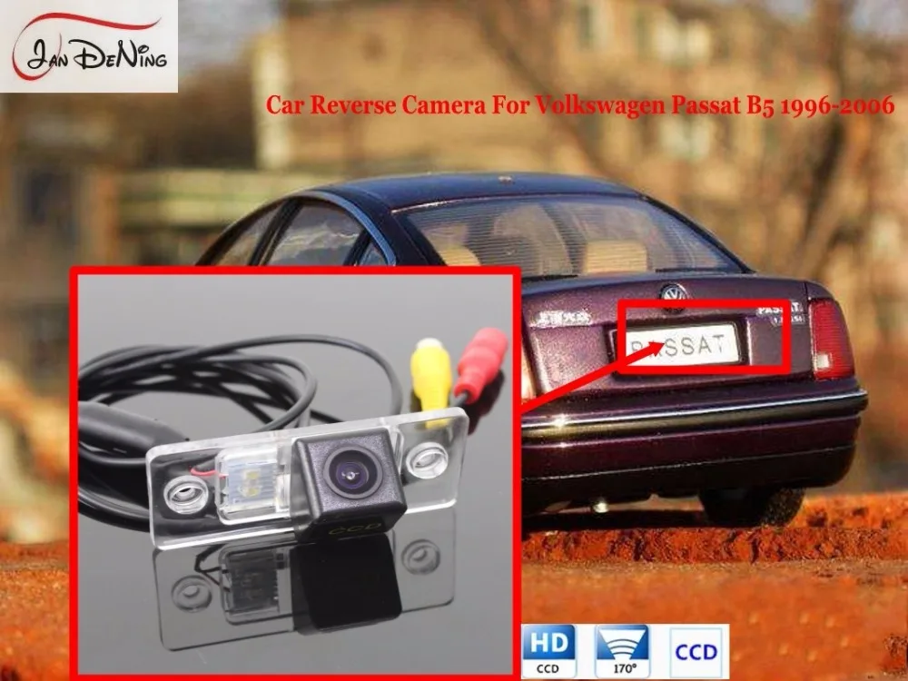 

JanDeNing For VW Volkswagen Passat B5 1996-2006 HD CCD Car Rear View Parking/Backup Reverse Camera/ License Plate Light OEM