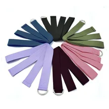 1 шт., растягивающийся ремень для йоги, регулируемый ремень для йоги с d-образным кольцом, Спортивные ремни с d-образными кольцами, для тренажерного зала, талии, ног, фитнес-аксессуары, 70,9x1,5 дюймов