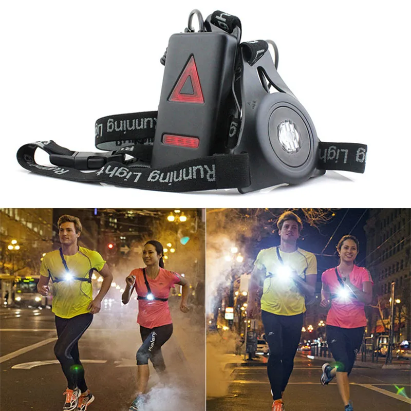 Built in battery outdoor sport running LED night running flashlight