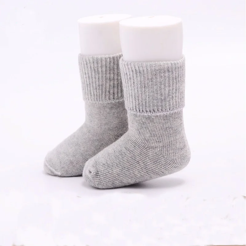 6 пар носков для малышей весенне-осенние хлопковые нескользящие носки для детей 0-6 лет, носки для мальчиков носки для девочек