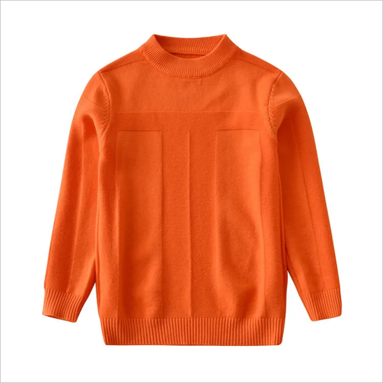 Fanfiluca Boys Ribbed Sweater Winter Autumn 2018 Cotton Pullover Child Sweater Boys Sweaters White Casual Child Clothes006