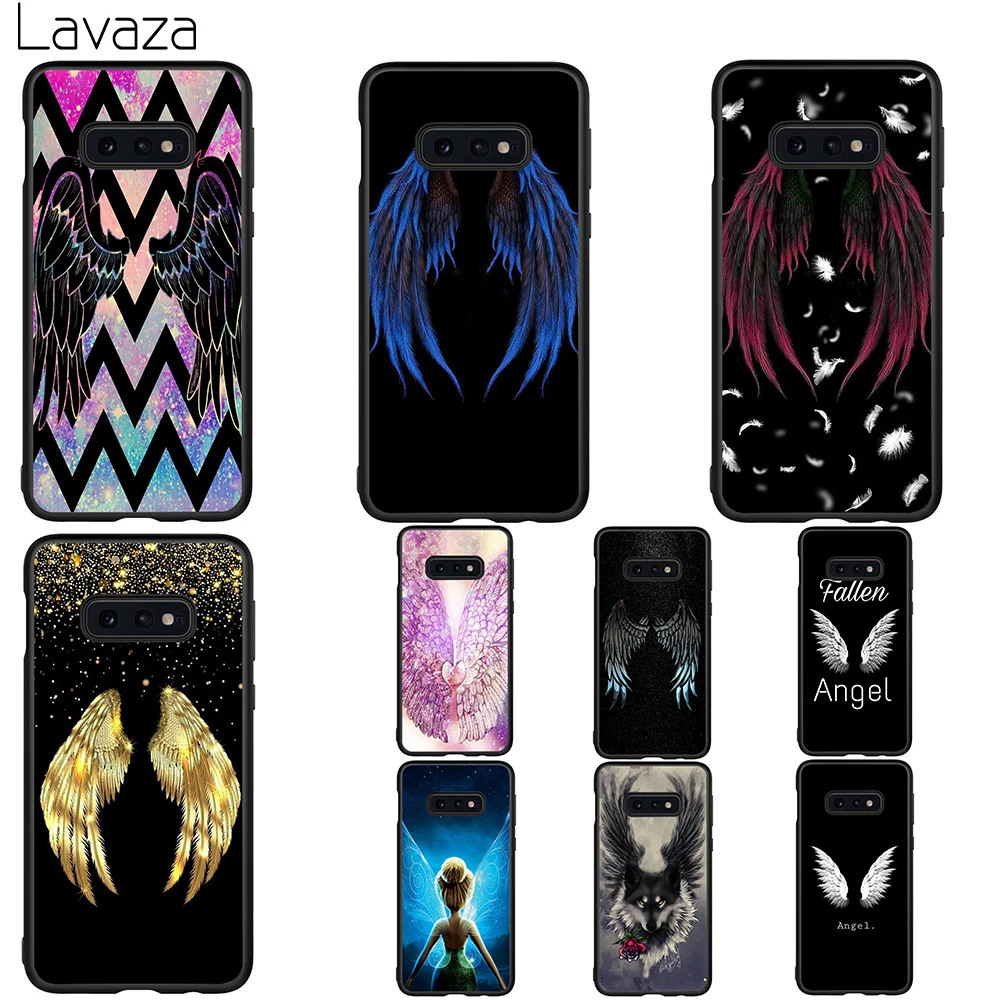 Lavaza Angel Wings Soft Case for Galaxy A3 A5 2016 2017 A6 plus A7 A8 A9 J6 2018 A10 30 40 50 70 |
