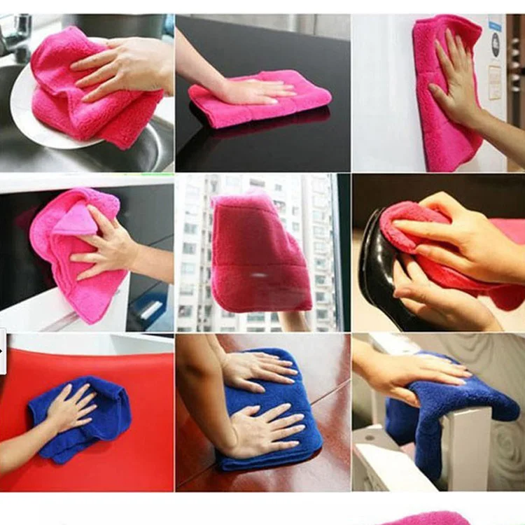 Scrubbing floors dedicated absorbent lint free rag mop thick glass