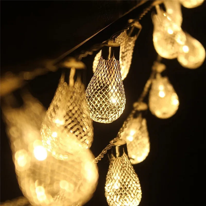 Adeeing EU 5M LED Metal Drip String Lights with 28LED String Fairy