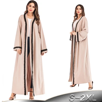 

Abayas For Women Muslim Kaftan Abaya Robe Dubai Caftan Marocain Kimono Cardigan Hijab Dress Qatar Oman Turkish Islamic Clothing