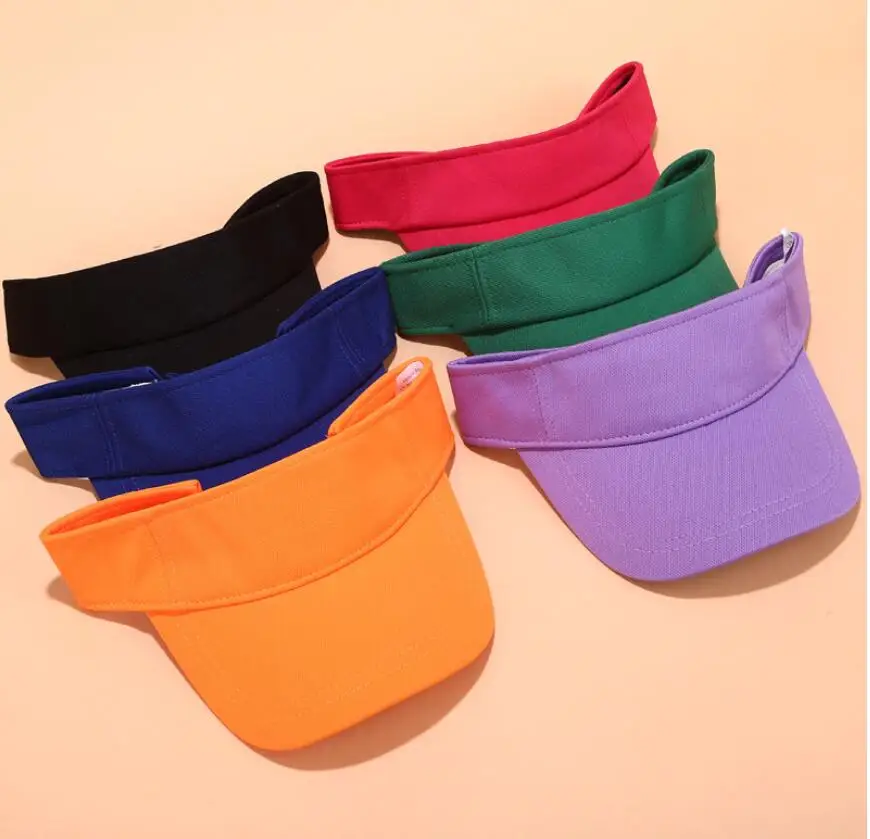 New Top empty hat 9 Colors Men Women Summer Outdoor Sport Sun Visor Cap Hat for turquoise lavender lime Sunscreen cap